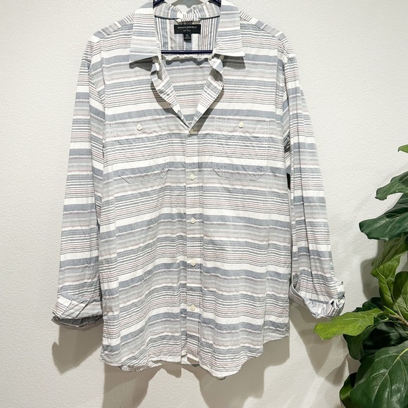 Banana Republic Other - Banana Republic thin stripe soft wash button down men’s shirt